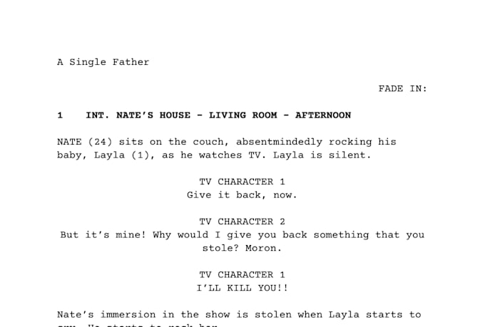 write you an incredible screenplay